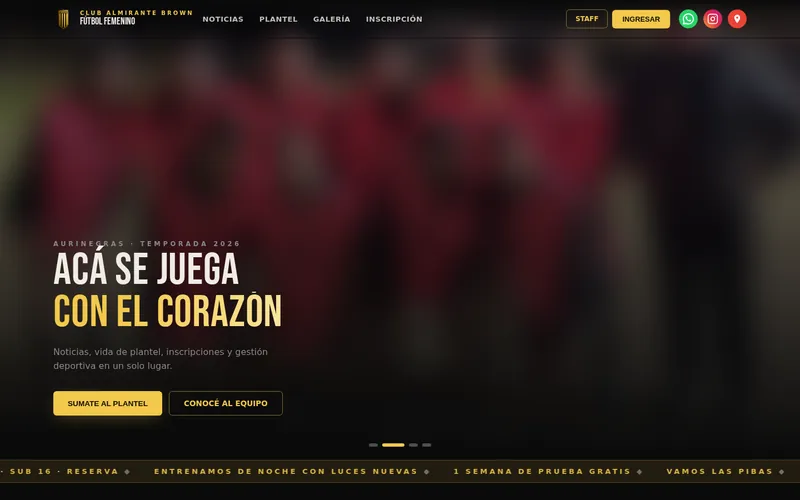 Captura del sitio de Almirante Brown Femenino